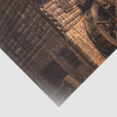 Primitief waterwiel van de schoorsteenkool van de  tissuepapier (Detail)