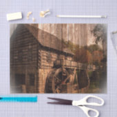 Primitief waterwiel van de schoorsteenkool van de  tissuepapier (Craft)