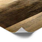 primitief western land oude boerderijkajuit poster (Hoek)