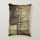 Primitief western land oude houten hek boerderij decoratief kussen (Achterkant (Verticaal))