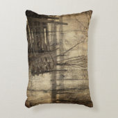 Primitief western land oude houten hek boerderij decoratief kussen (Voorkant(Verticaal))