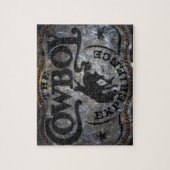 Primitief western land Paardencowboy rodeo Legpuzzel (Verticaal)