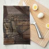 primitief western land Texas Lone Star Theedoek (Quarter Fold)