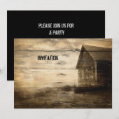 primitief westers landelijke oude schuur boerderij kaart (Voorkant / Achterkant)