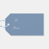 Primitief wintersneeuwland Rustic Open House Cadeaulabel (Achterkant Horizontaal)