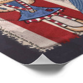 Primitieve Amerikaanse engel - Eén natie onder God Poster (Hoek)