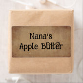 Primitieve Apple Butter productlabel Etiket (Insitu)