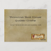 Primitieve Art Card Briefkaart (Achterkant)