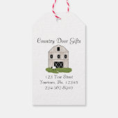 Primitieve Barn Gift-Labels Cadeaulabel (Achterkant)