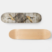 Primitieve Barn wood Western Country mallard duck Persoonlijk Skateboard (Horizontaal)