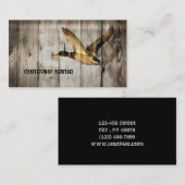 Primitieve Barn wood Western Country mallard duck Visitekaartje (Voorkant / Achterkant)
