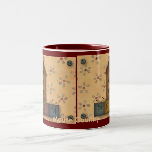 Primitieve Birdhouse Mok (Center)