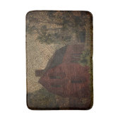 Primitieve boeiende boerenkaver rode schuur badmat (Voorkant Verticaal)