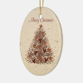 Primitieve boomversiering keramisch ornament (Links)