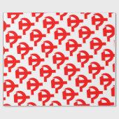 Primitieve CCCP van Hammer en Sickle Sovjet-Unie Cadeaupapier (Vlak)