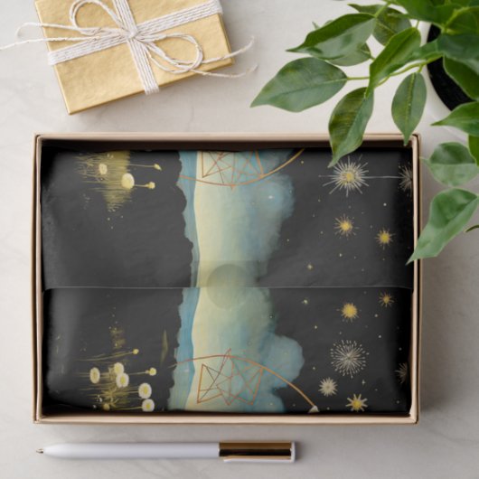 Primitieve Celestial Sheep Decoupage Tissue Paper Tissuepapier (Geschenk)