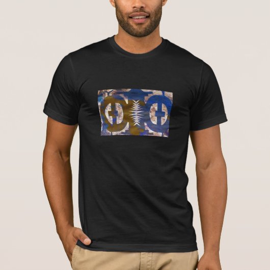 Primitieve Constellatie Abstract Geometrisch T-shirt (Voorkant)