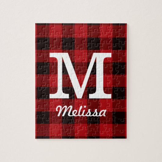 Primitieve Cottage Red buffalo Play-lumberjack Legpuzzel (Verticaal)