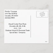 Primitieve Country Angel met Prim Stars Briefkaart (Achterkant)