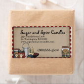 Primitieve Country Candle & Geuren Verzendlabel (Insitu)