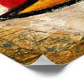 Primitieve Cubistische Dromer Stout Abstract Geome Poster (Hoek)