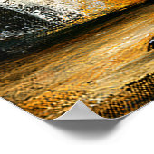 Primitieve Cubistische Grappenmaker Vet Abstract G Poster (Hoek)