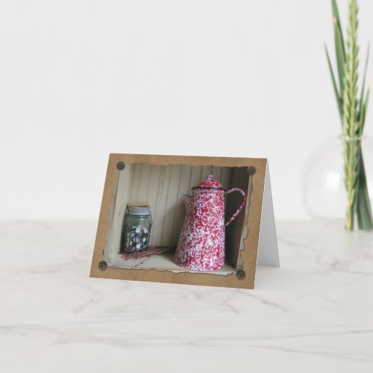 Primitieve Cupboard Note Kaart (Voorkant)
