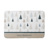 Primitieve dennen op wit badmat (Voorkant)