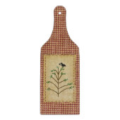 Primitieve dennenboom glas snijplank (Voorkant)