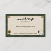 Primitieve Doll met Gold Star Visitekaartje (Achterkant)