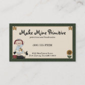 Primitieve Doll met Gold Star Visitekaartje (Voorkant)