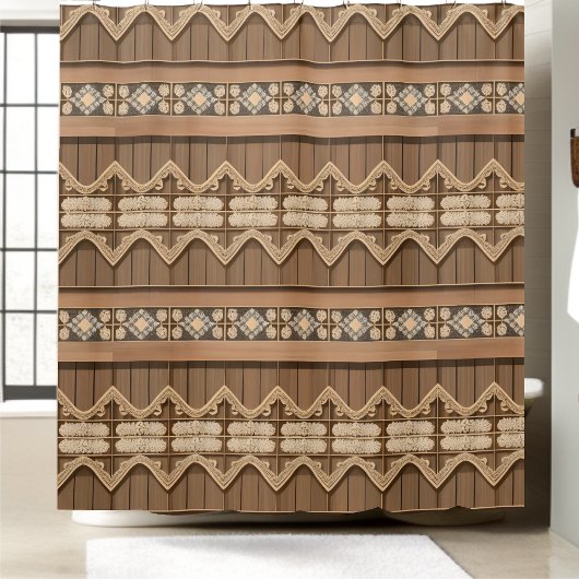 Primitieve douchegordijnstijl 1 douchegordijn