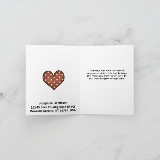 Primitieve Enige Dame Moving Notice van de Koe van Kaart (Binnen)