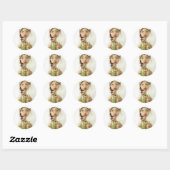 Primitieve Folk Art Elf Sticker ~ Kerst Kaarten (Vel)