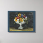 Primitieve Folk Art Floral Canvas Art Print (Voorkant)