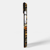 Primitieve Folk Art Quilt Patroon | rustieke herfs Case-Mate iPhone Case (Achterkant / Links)