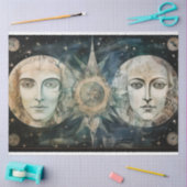 Primitieve Goden Hemelse Nacht Sky Art Decoupage Tissuepapier (Craft)