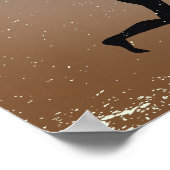 Primitieve grot art paarden aangepast poster afdru (Hoek)