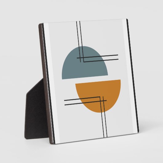 Primitieve halve cirkels muurkunst fotoplaat (Voorkant)