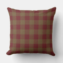 Primitieve herfst Rustic Cabin Red Check Pset