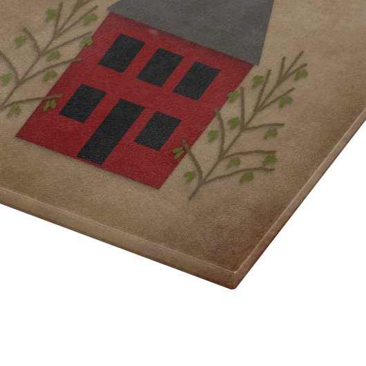 Primitieve House glas snijplank (Hoek)