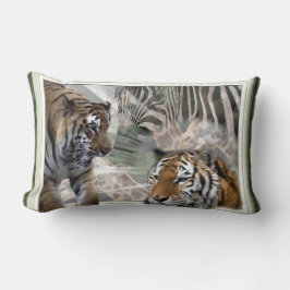 Primitieve Jungleprint Kussen