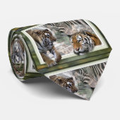 Primitieve Jungleprint Stropdas (Opgerold)