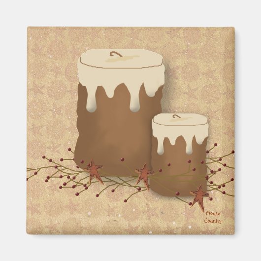 Primitieve kaarsen magneet (Voorkant)