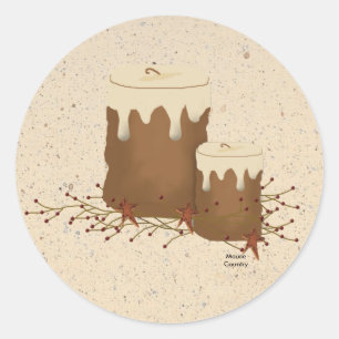 Primitieve kaarsen Sticker