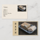 Primitieve kaart met schijfprofiel visitekaartje (Voorkant / Achterkant)