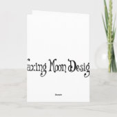 Primitieve kerstboom feestdagen kaart (Achterkant)