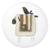 Primitieve klap- en klauterknollen keramische knop (Voorkant)