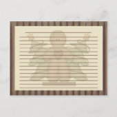 Primitieve koekjesman Recipe Kaarten (Achterkant)