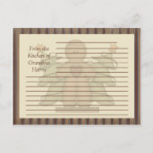 Primitieve koekjesman Recipe Kaarten (Voorkant)